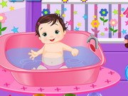Playful Baby Bathing